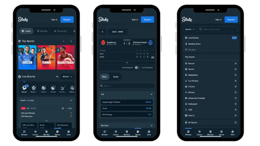 Acesso ao casino através da app oficial no telemóvel